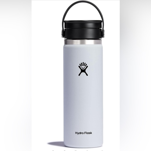 WHITE Hydro Flask Stainless Steel Wide Mouth Bottle - Picture 2 of 4